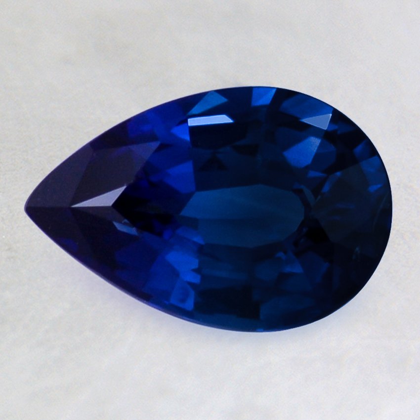 9x6mm Premium Blue Pear Sapphire