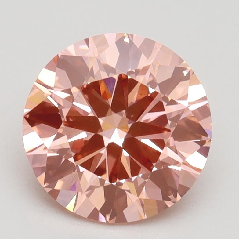 2.05 Ct. Fancy Vivid Pink Round Lab Grown Diamond