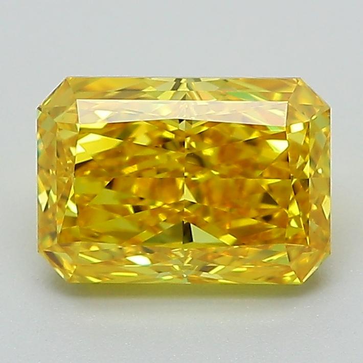 1.79 Ct. Fancy Vivid Yellow Radiant Lab Grown Diamond