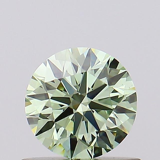 0.61 Ct. Fancy Intense Green Round Lab Grown Diamond