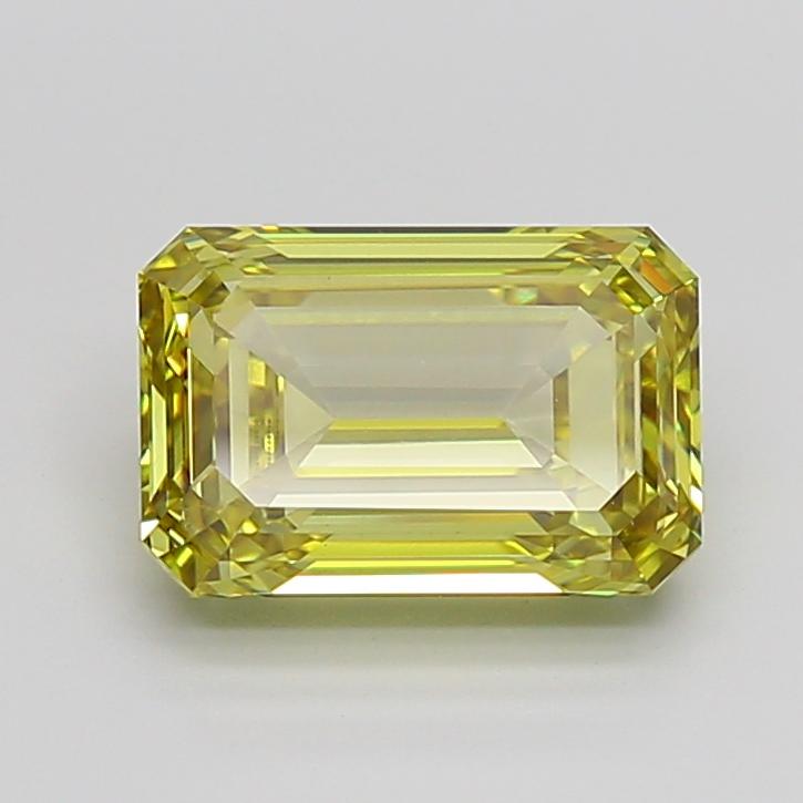 5.01 Ct. Fancy Intense Yellow Emerald Lab Grown Diamond