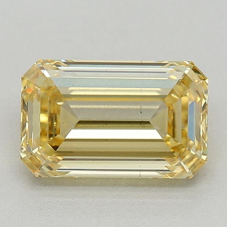1.06 Ct. Fancy Intense  Yellow Emerald Lab Grown Diamond