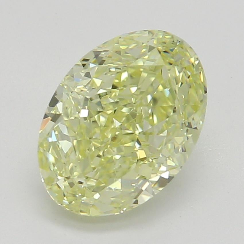 0.81 Ct. Fancy Yellow Oval Diamond