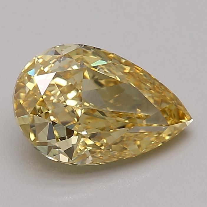 1.76 Ct. Fancy Vivid Yellow Pear Lab Grown Diamond