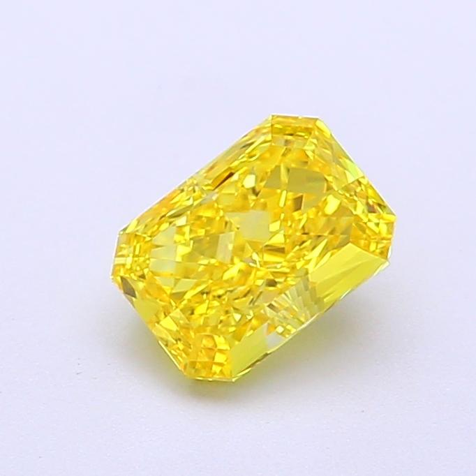 1.01 Ct. Fancy Vivid  Yellow Radiant Lab Grown Diamond