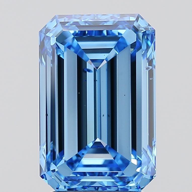 3.00 Ct. Fancy Vivid Blue Emerald Lab Grown Diamond