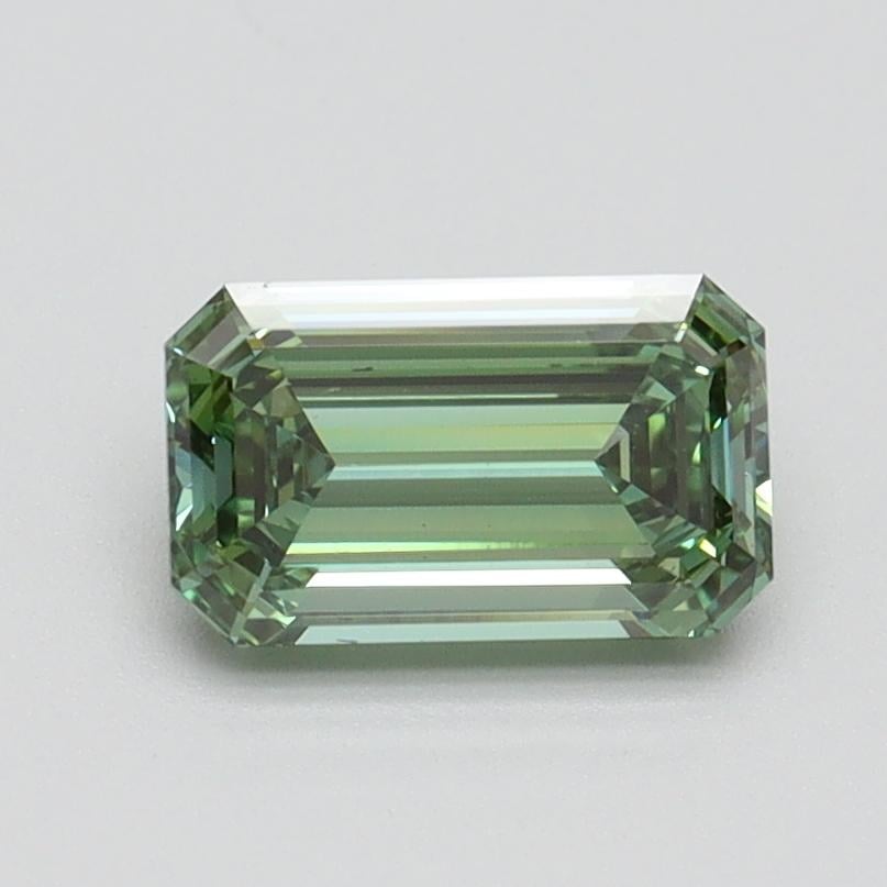 1.01 Ct. Fancy Vivid Pacific Green Emerald Lab Grown Diamond
