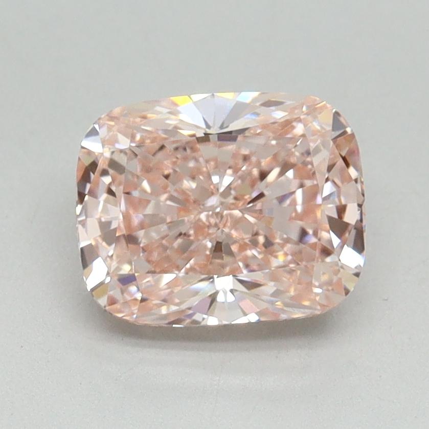 1.67 Ct. Fancy Vivid Pink Cushion Lab Grown Diamond