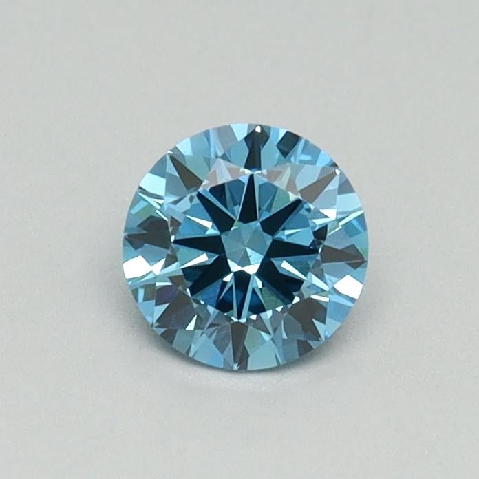 0.40 Ct. Fancy Vivid Blue Round Lab Grown Diamond