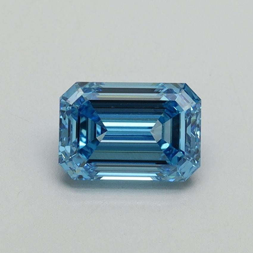 1.05 Ct. Fancy Vivid Blue Emerald Lab Grown Diamond