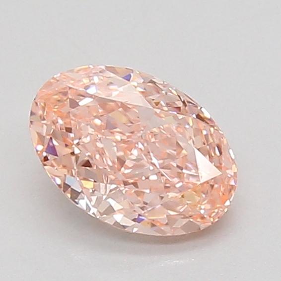 1.06 Ct. Fancy Vivid Pink Oval Lab Grown Diamond