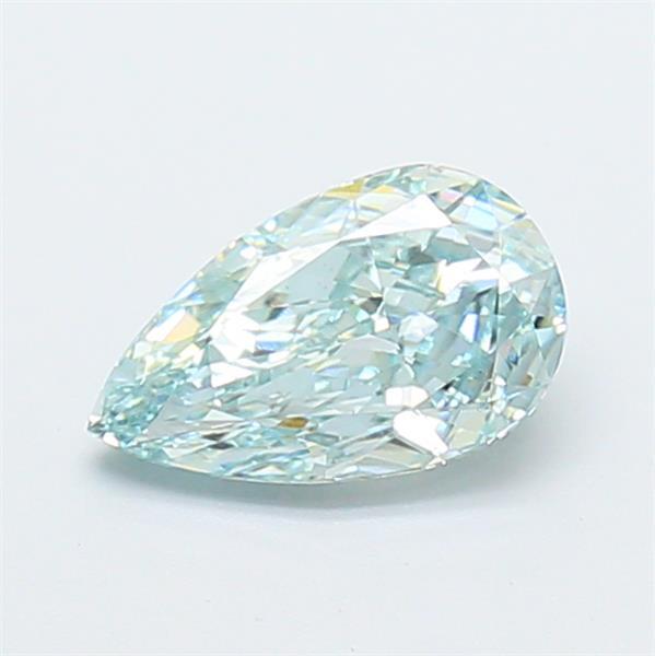 1.06 Ct. Fancy Intense Green Pear Lab Grown Diamond