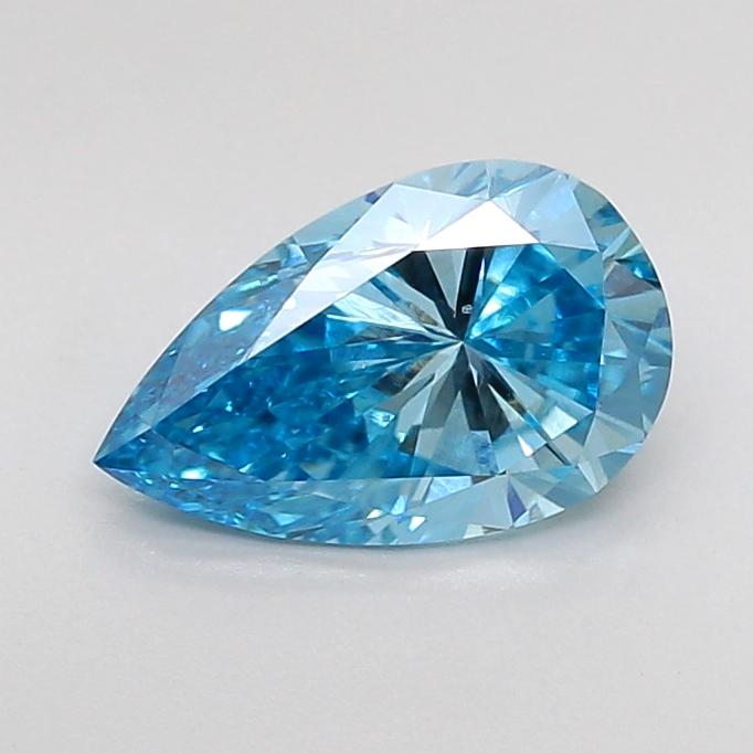 1.10 Ct. Fancy Vivid Blue Pear Lab Grown Diamond
