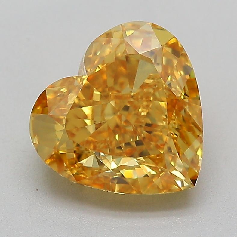 2.03 Ct. Fancy Yellow Heart Lab Grown Diamond