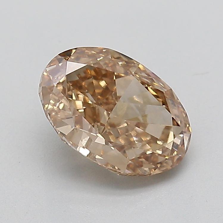 1.62 Ct. Fancy Light  Brown Oval Lab Grown Diamond