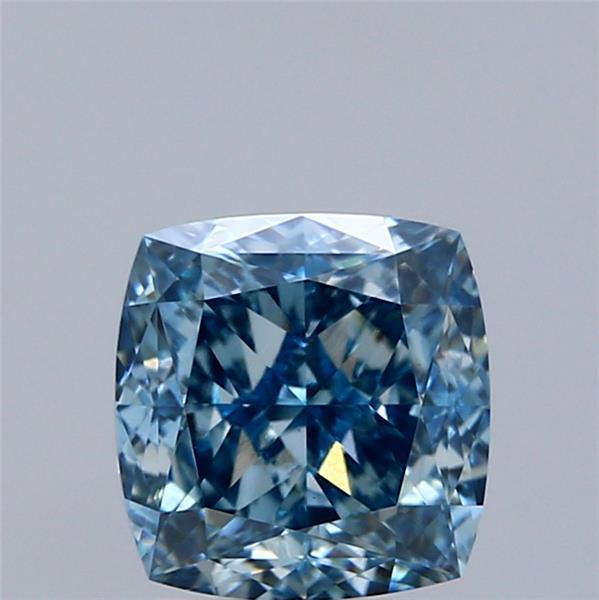 2.52 Ct. Fancy Vivid Blue Cushion Lab Grown Diamond