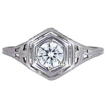 Art Nouveau Diamond Vintage Ring