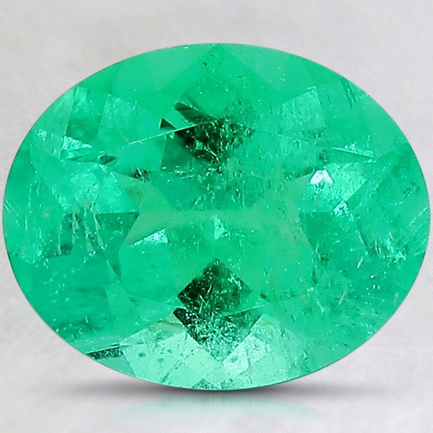 10x8.1mm Oval Colombian Emerald