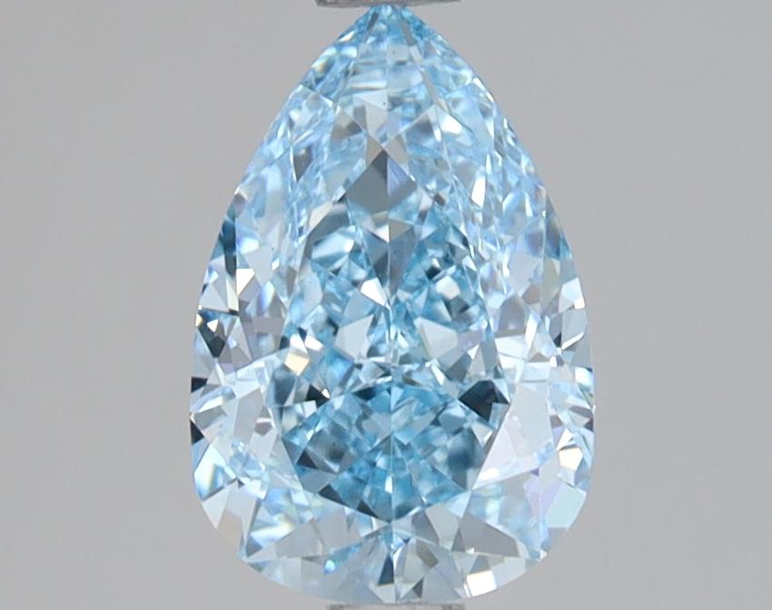 1.56 Ct. Fancy Vivid Blue Pear Lab Grown Diamond