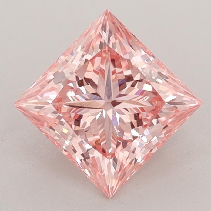 1.29 Ct. Fancy Intense Pink Princess Lab Grown Diamond
