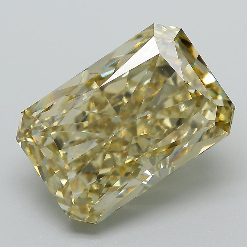 8.89 Ct. Fancy Intense Greyish Yellow Radiant Lab Grown Diamond