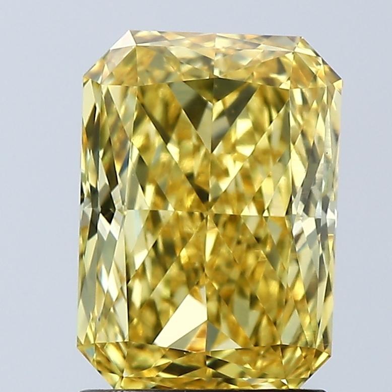 2.07 Ct. Fancy Vivid Yellow Radiant Lab Grown Diamond