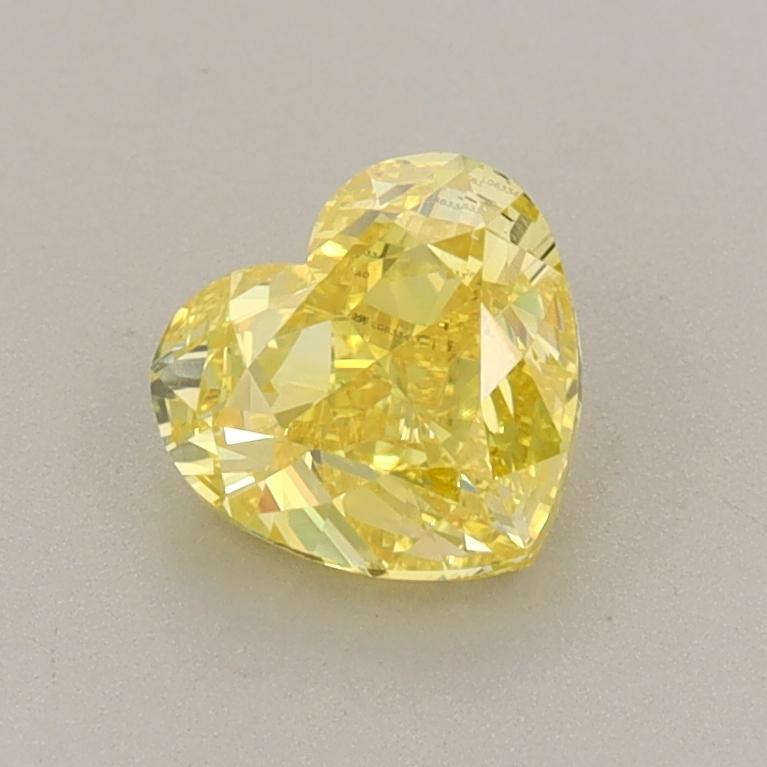 1.01 Ct. Fancy Vivid  Yellow Heart Lab Grown Diamond