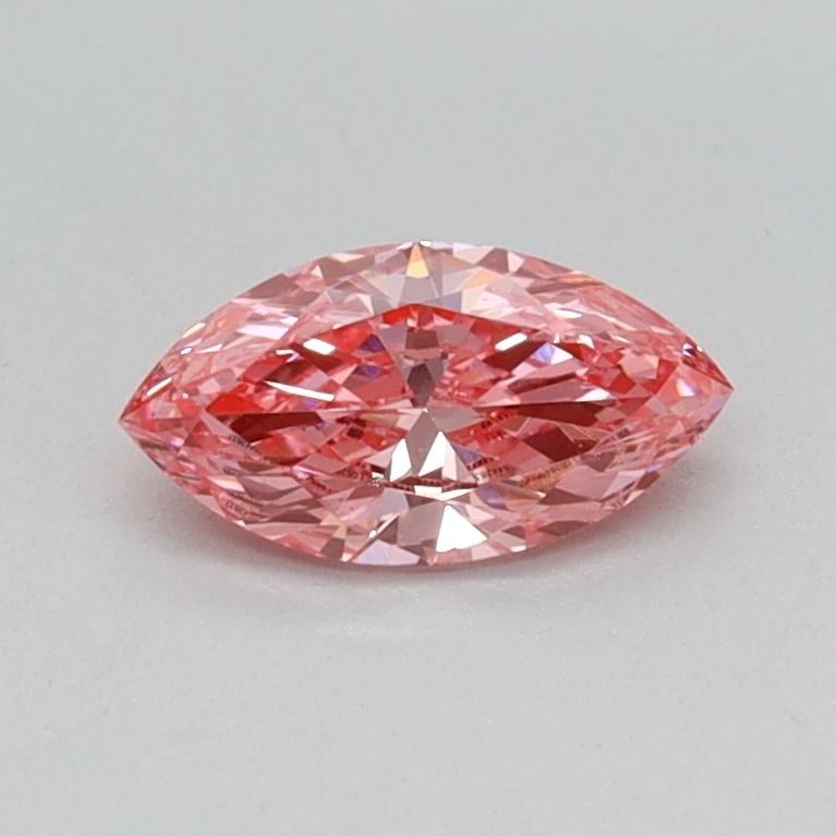 0.35 Ct. Fancy Vivid Pink Marquise Lab Grown Diamond