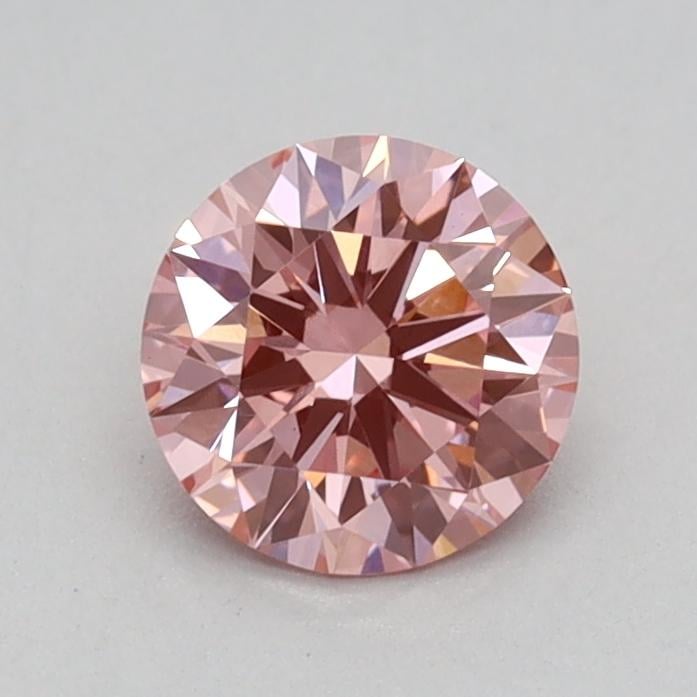 0.51 Ct. Fancy Vivid Pink Round Lab Grown Diamond