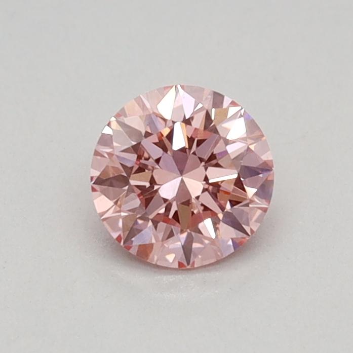 0.31 Ct. Fancy Vivid Pink Round Lab Grown Diamond
