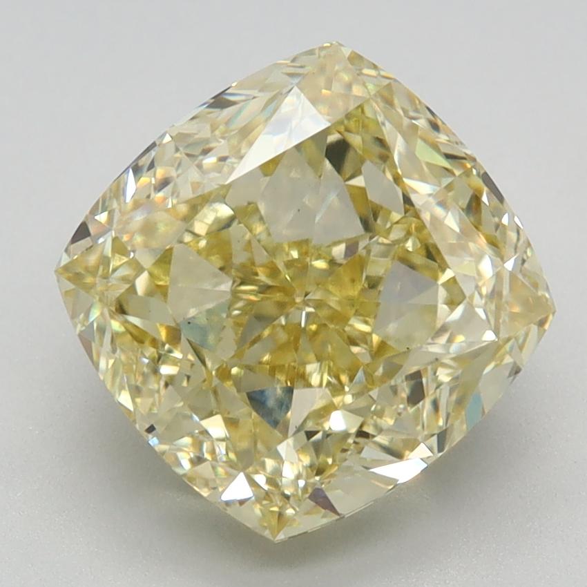 3.69 Ct. Fancy Intense Yellow Cushion Lab Grown Diamond