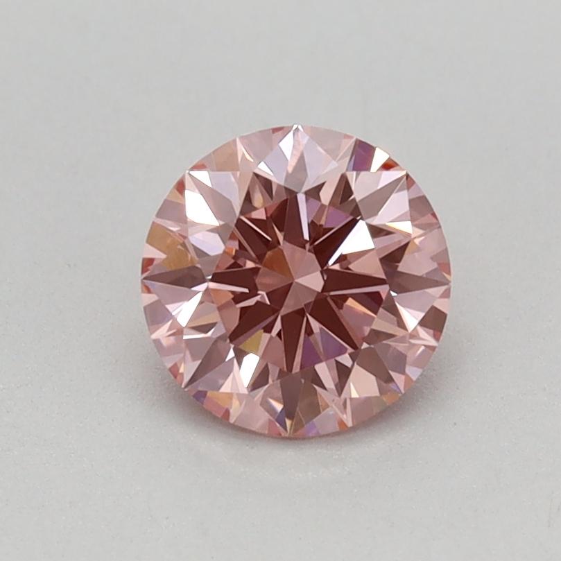 0.56 Ct. Fancy Vivid Pink Round Lab Grown Diamond
