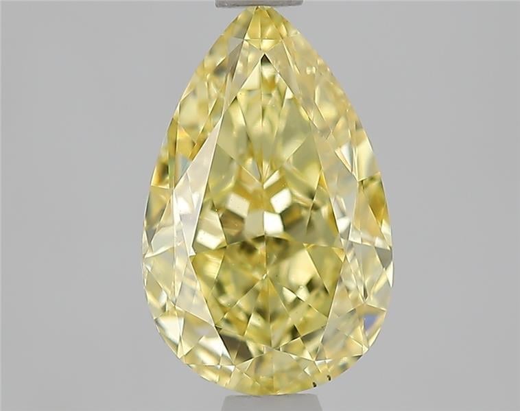1.57 Ct. Fancy Vivid Yellow Yellow Pear Lab Grown Diamond