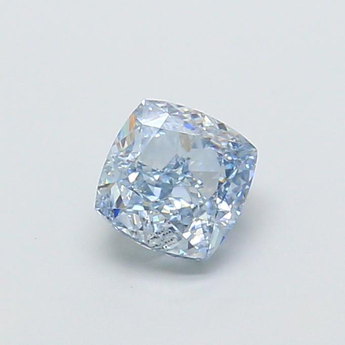 1.02 Ct. Fancy Intense Blue Cushion Lab Grown Diamond