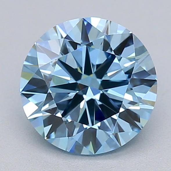 1.00 Ct. Fancy Vivid  Blue Round Lab Grown Diamond