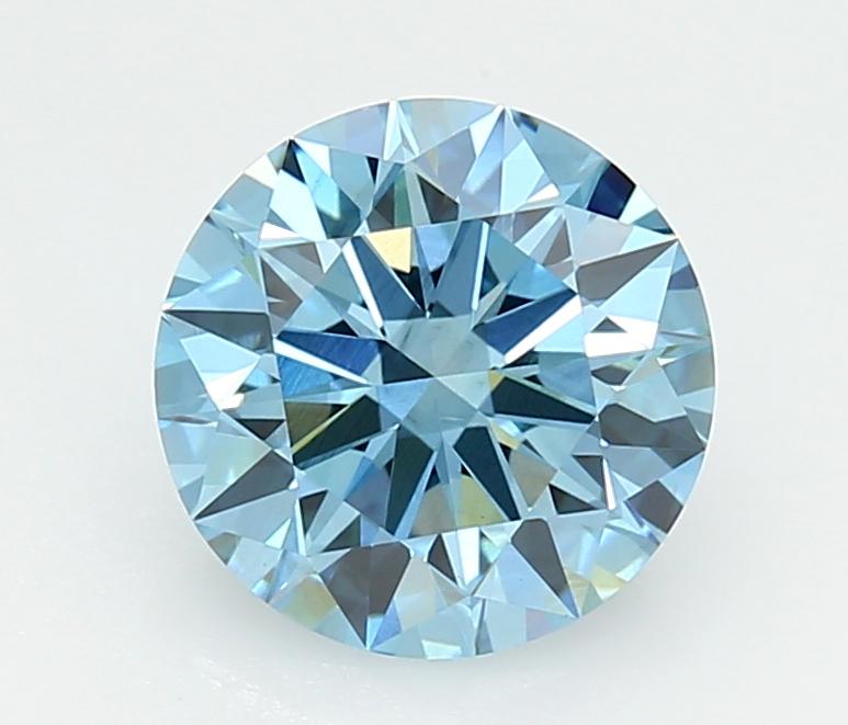 2.04 Ct. Fancy Vivid  Blue Round Lab Grown Diamond