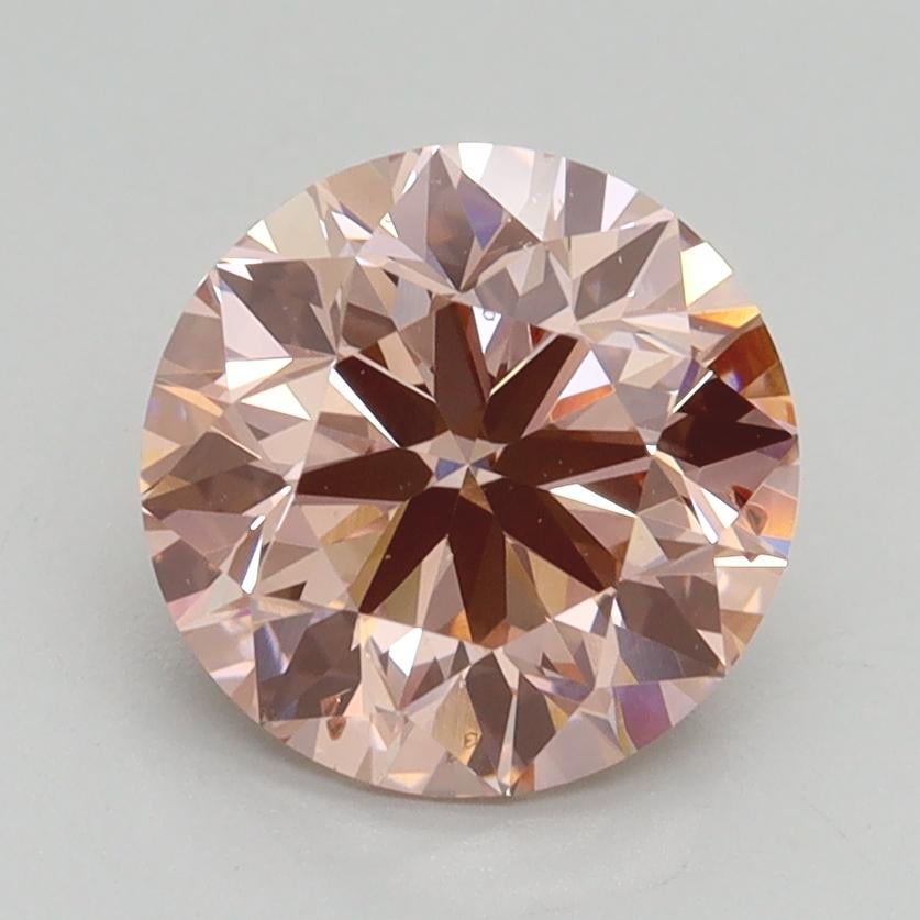 2.00 Ct. Fancy Intense Pink Round Lab Grown Diamond
