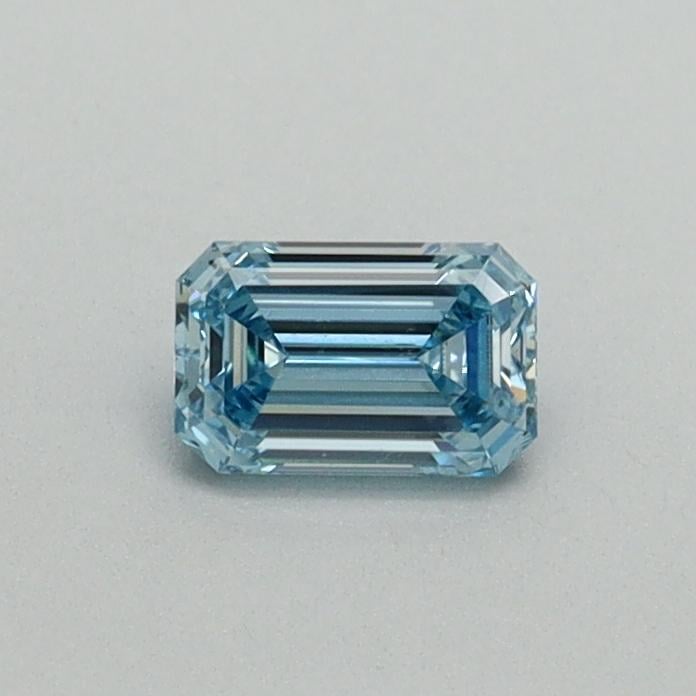 0.31 Ct. Fancy Intense Blue Emerald Lab Grown Diamond