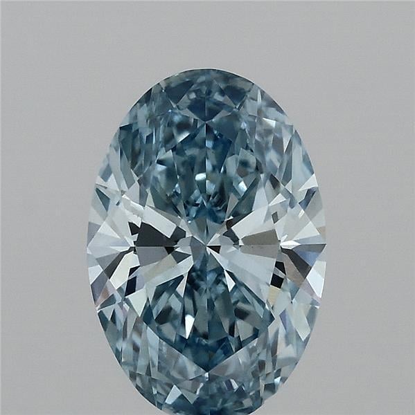 1.89 Ct. Fancy Vivid  Blue Oval Lab Grown Diamond