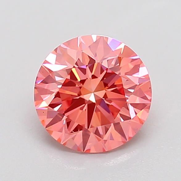 1.00 Ct. Fancy Vivid  Pink Round Lab Grown Diamond