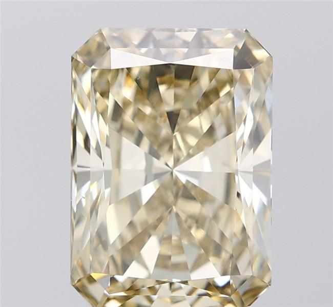5.16 Ct. Light Greyish Yellow Radiant Lab Grown Diamond