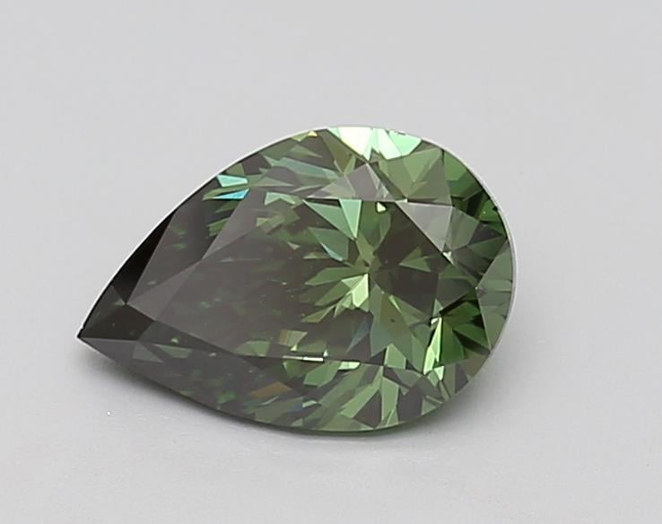 2.00 Ct. Fancy Deep  Green Pear Lab Grown Diamond