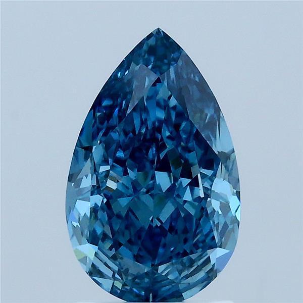 2.05 Ct. Fancy Vivid Blue Pear Lab Grown Diamond