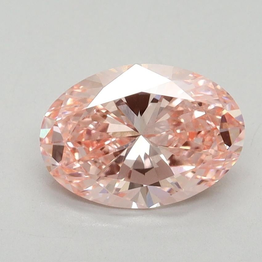 1.60 Ct. Fancy Vivid Pink Oval Lab Grown Diamond