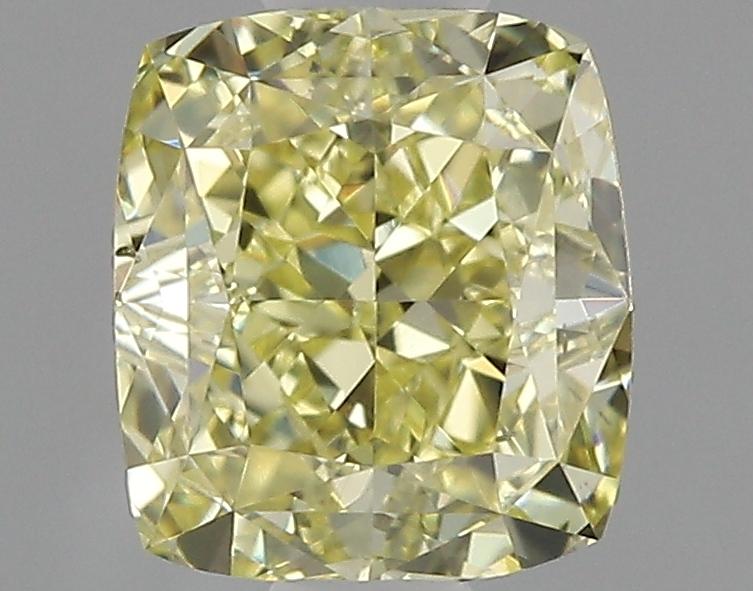 0.7 Ct. Fancy Intense Yellow Cushion Diamond