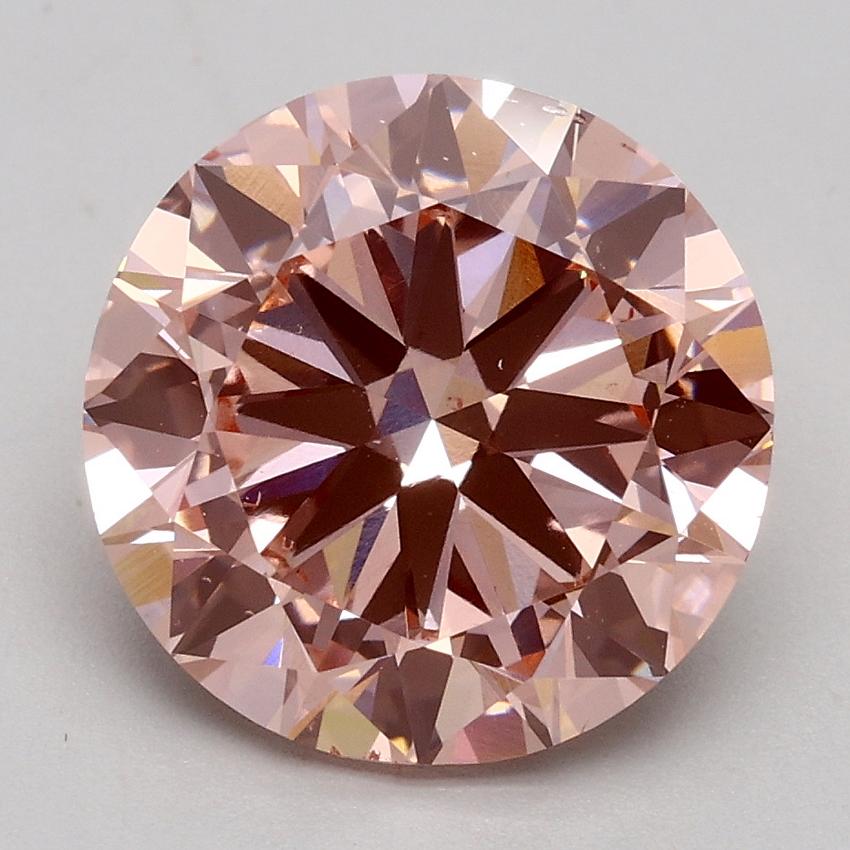 3.00 Ct. Fancy Intense Pink Round Lab Grown Diamond
