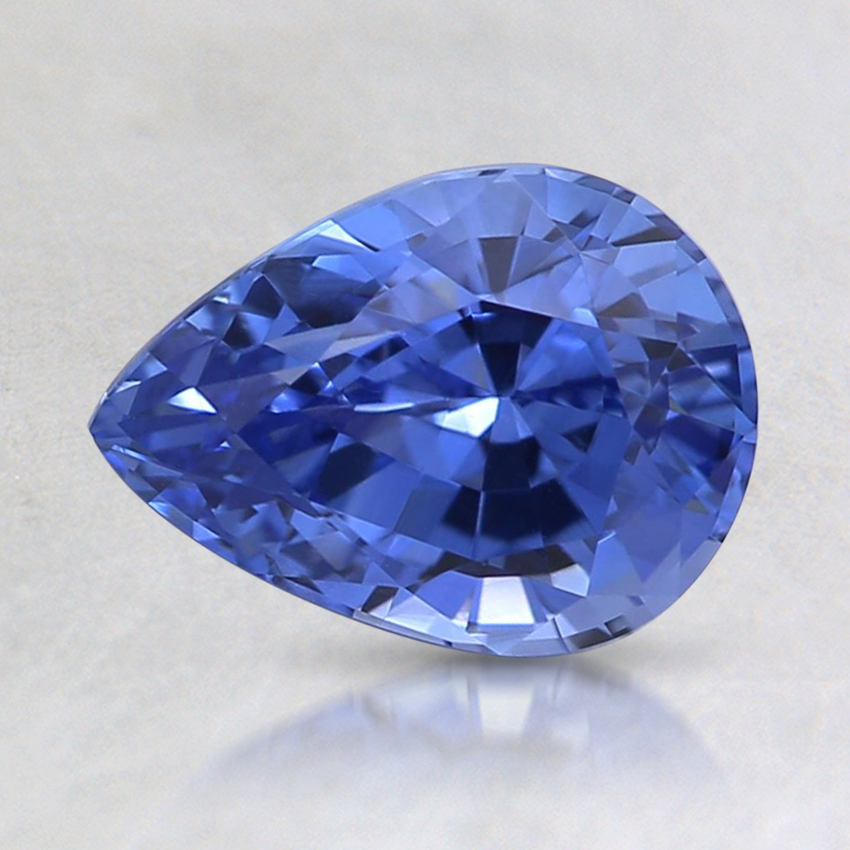 8.1x6mm Blue Pear Sapphire