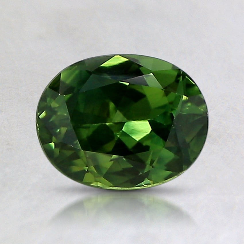 7.2x5.6mm Unheated Green Oval Australian Sapphire