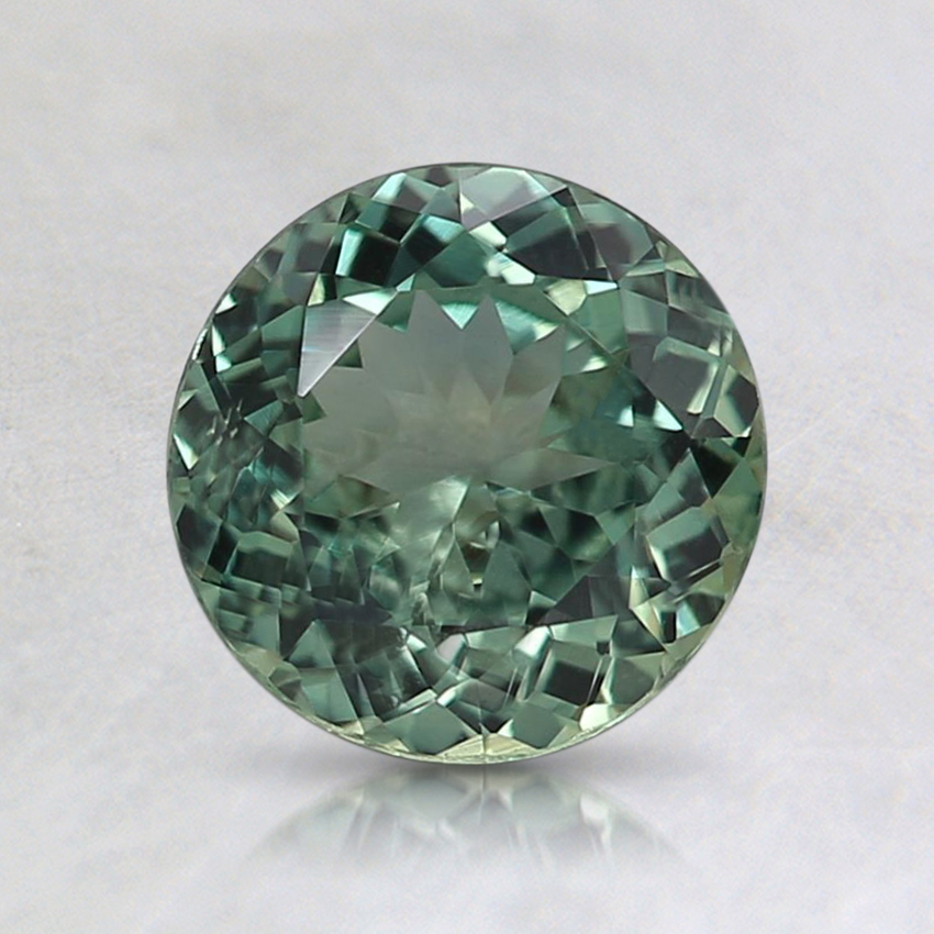 6.6mm Unheated Teal Round Montana Sapphire
