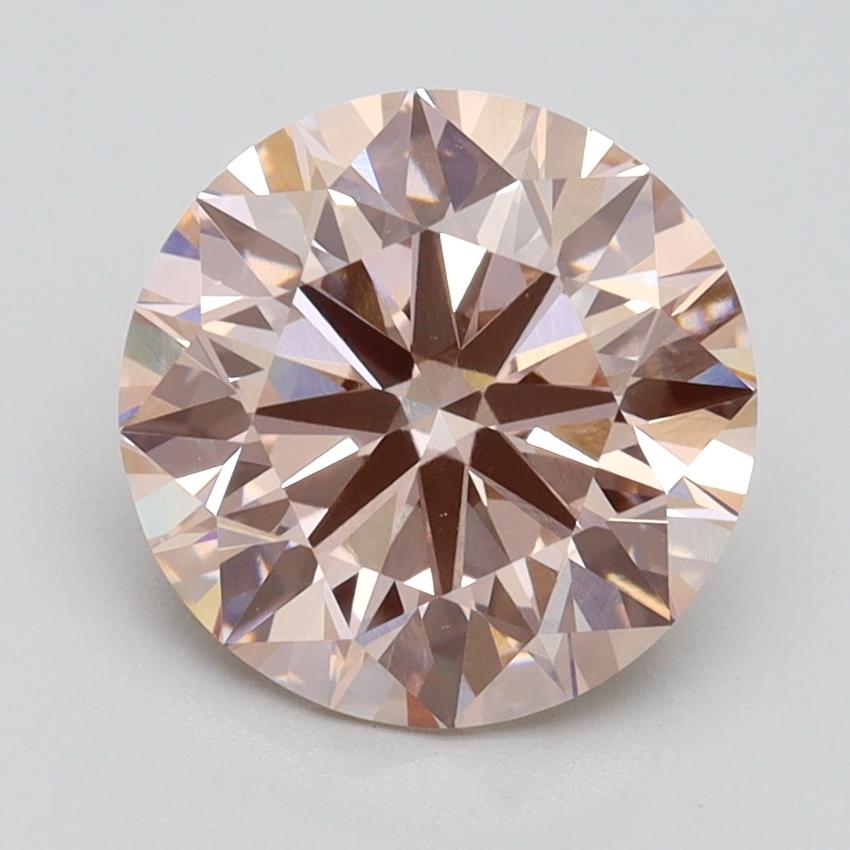 2.73 Ct. Fancy Light Pink Round Lab Grown Diamond
